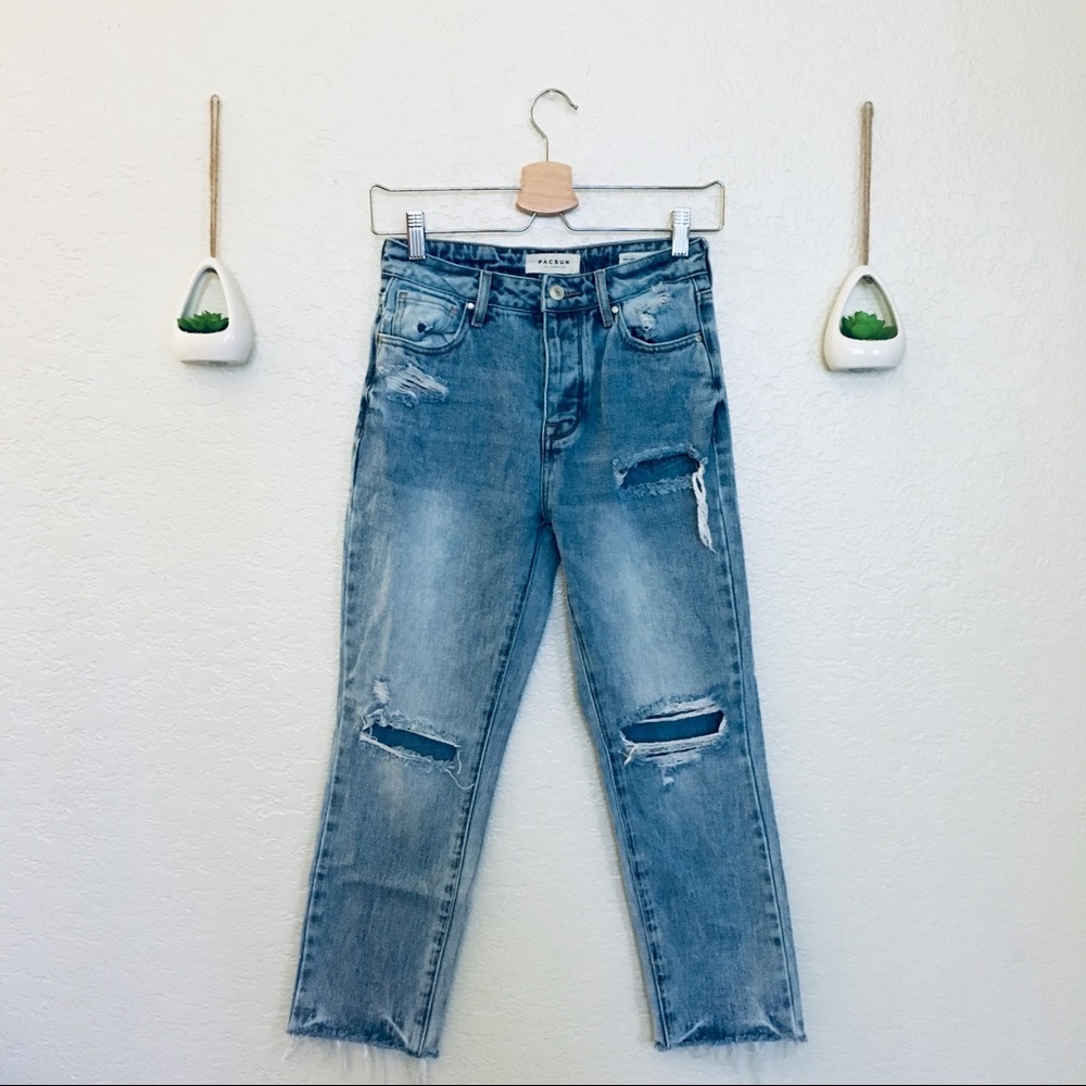 PACSUN Distressed Mom Jeans